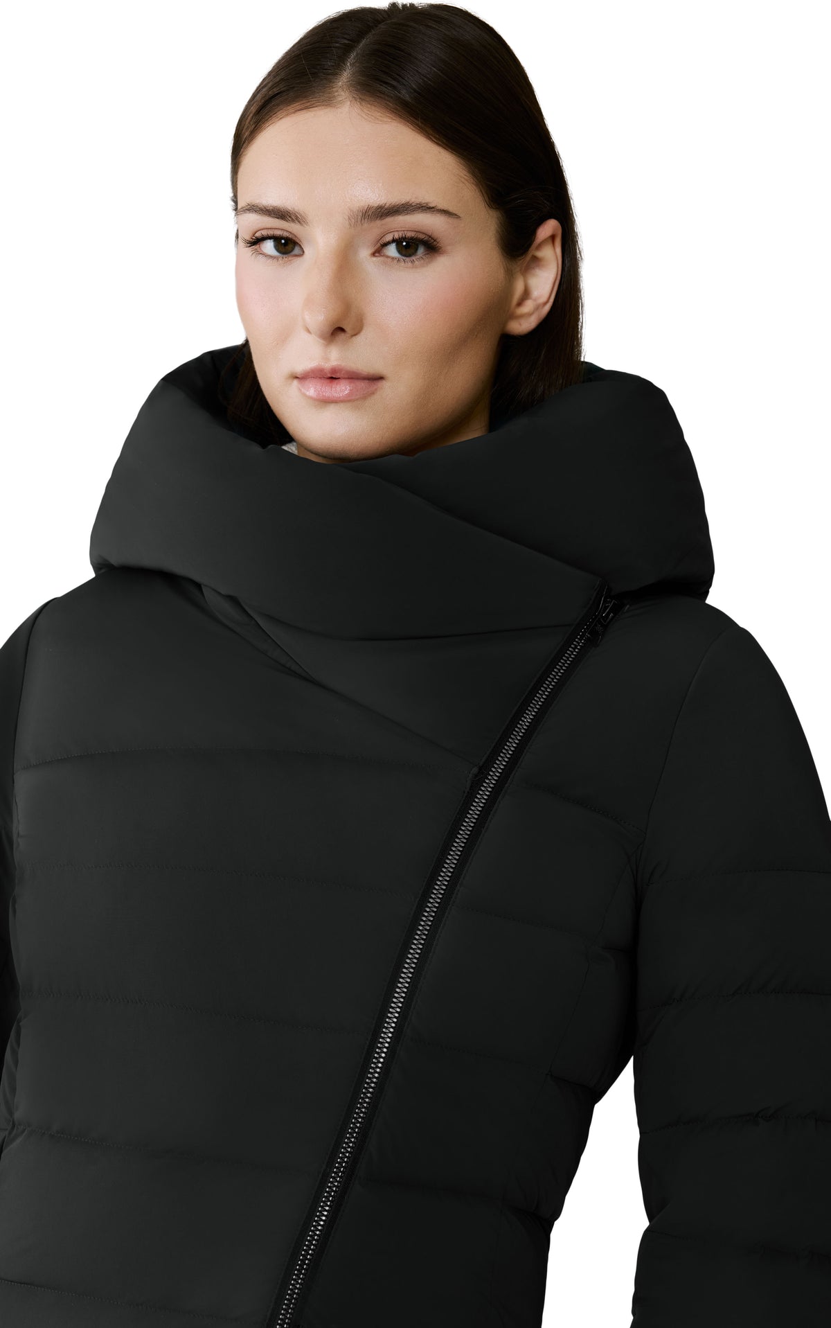 Club Monaco - SOIA & KYO Judy-M Stretch Down Jacket in Black - Black