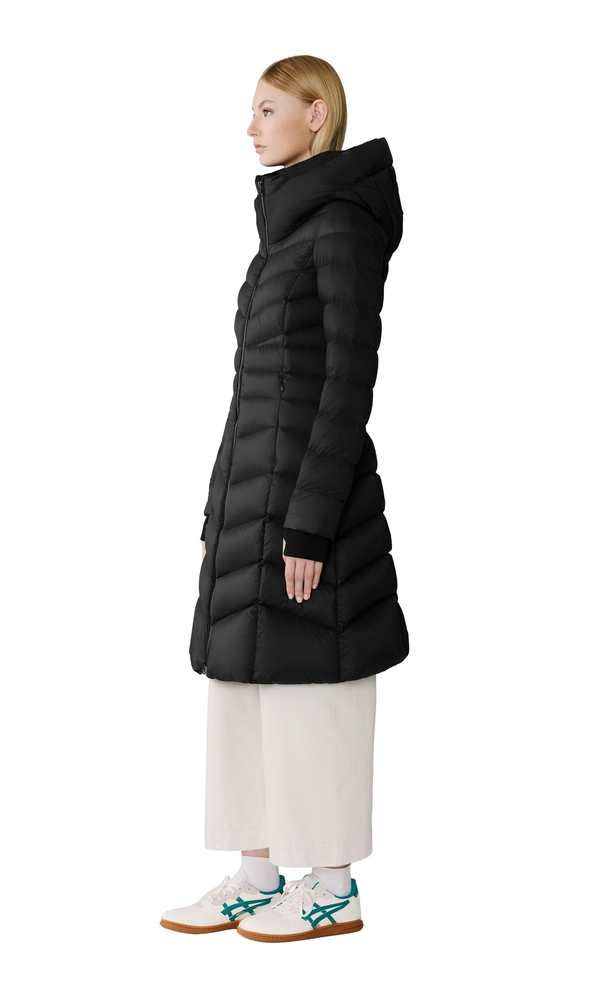 Club Monaco - SOIA & KYO Lita-U Midi Down Coat in Black - Noir