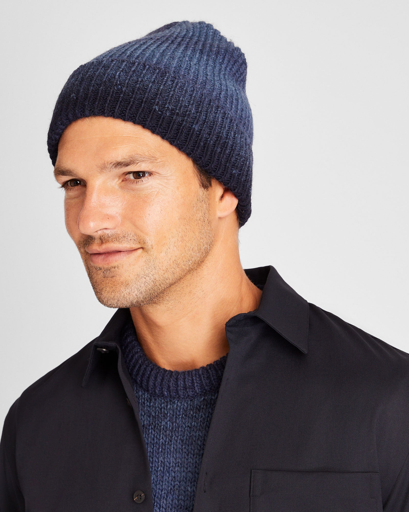 CLUB MONACO - Ombré Hat - Navy Mix