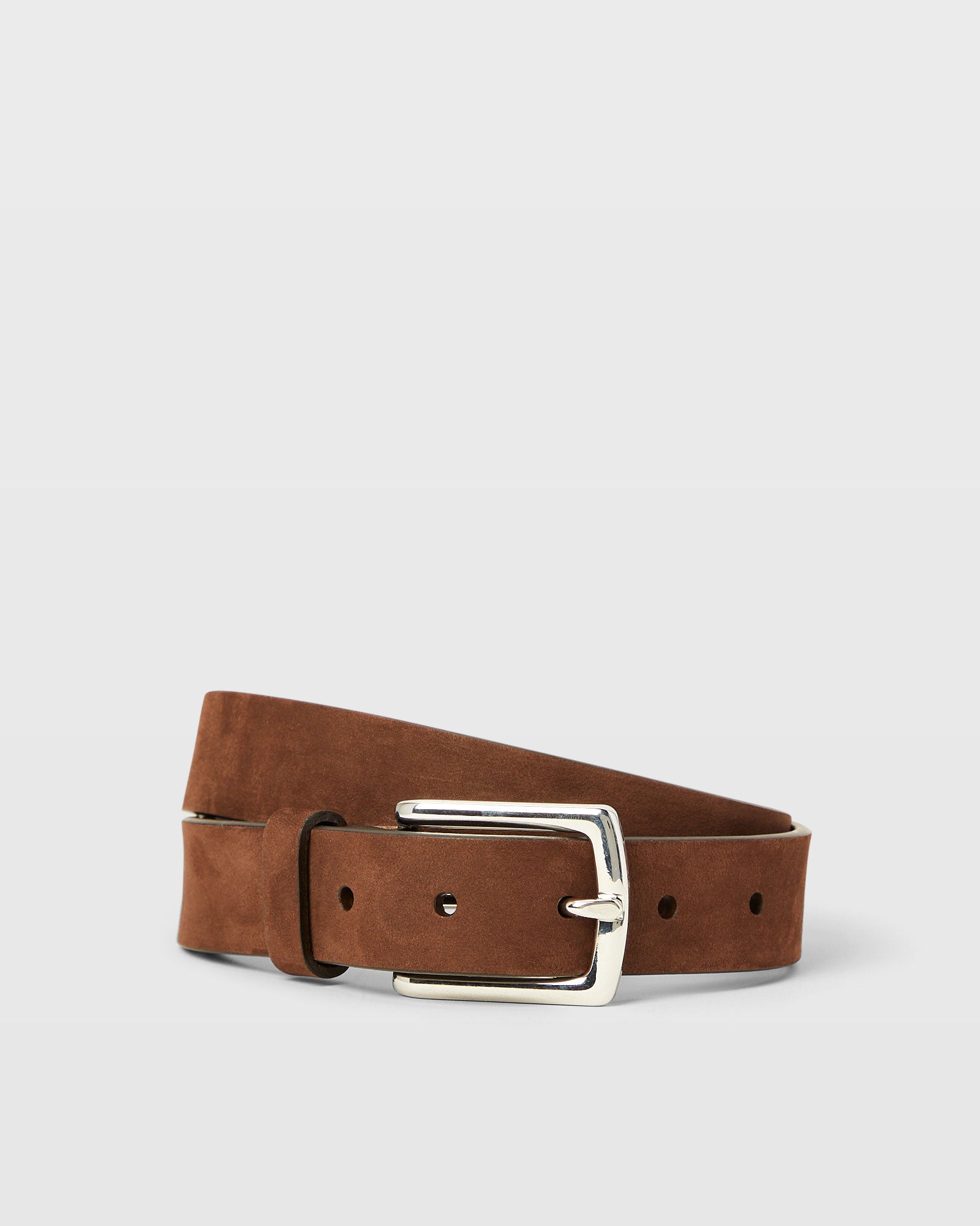 CLUB MONACO - Ceinture Laird en suède - Brun