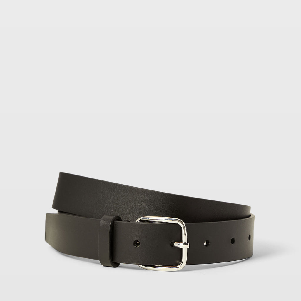 Club Monaco - Black Leather Belt Club Monaco BLACK Women main image 4
