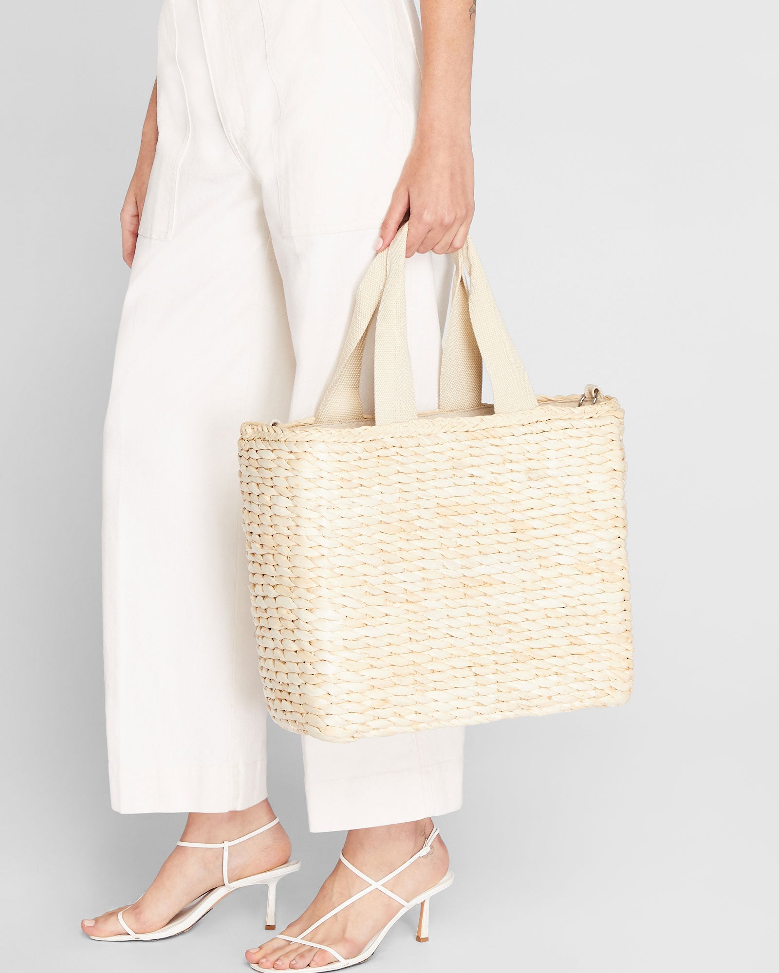 CLUB MONACO - Sac cabas rafraîchisseur en paille - Paille
