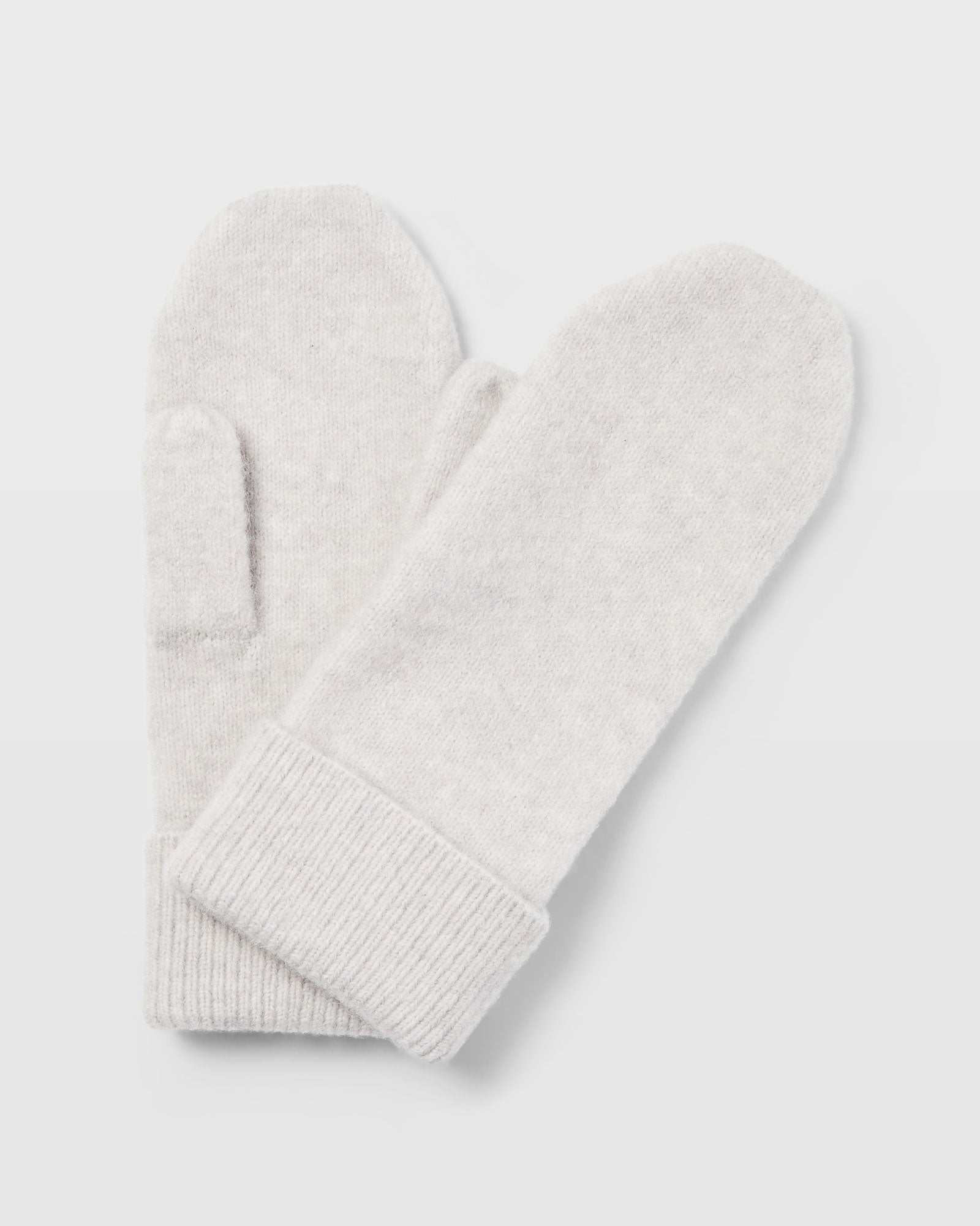 CLUB MONACO - Fuzzy Mittens - Light Heather Grey