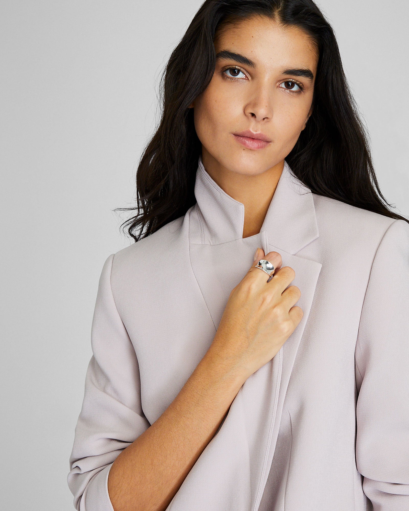 CLUB MONACO - Chunky Statement Ring - Silver