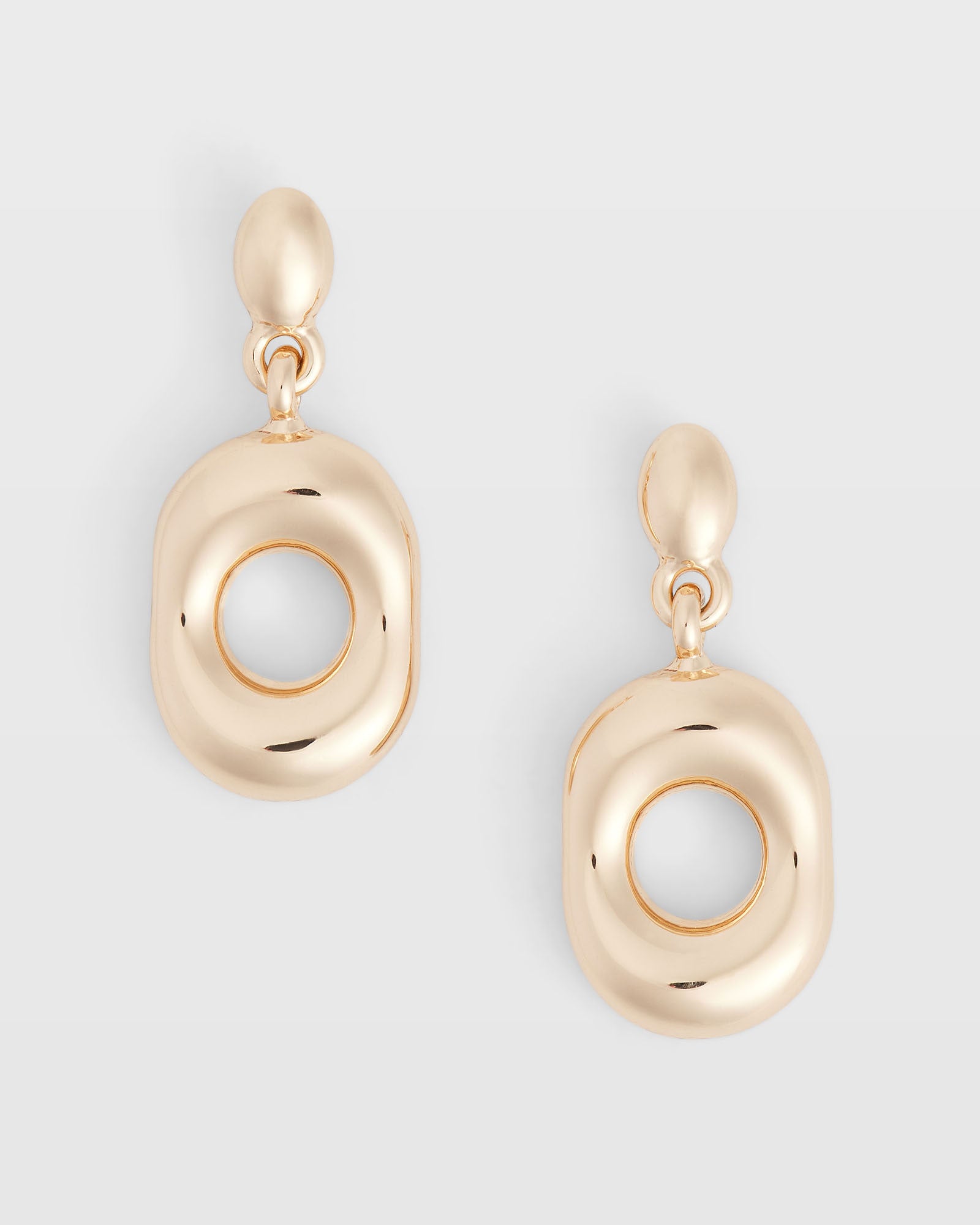 CLUB MONACO - Organic Drop Earrings - Gold