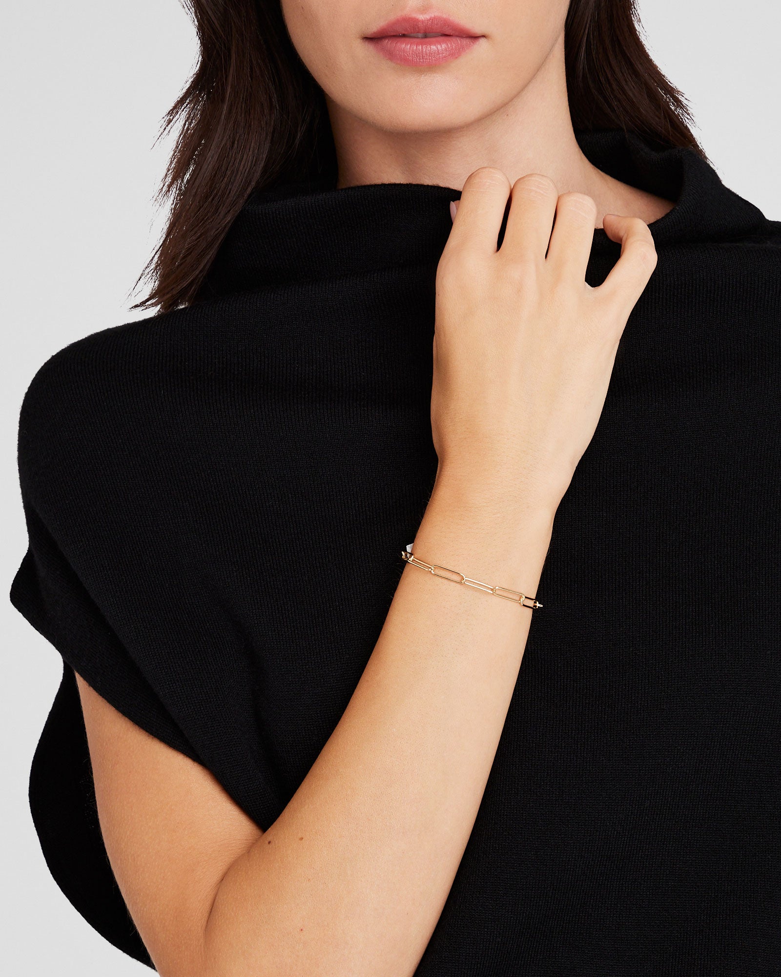 CLUB MONACO - Paperclip Bracelet - Gold