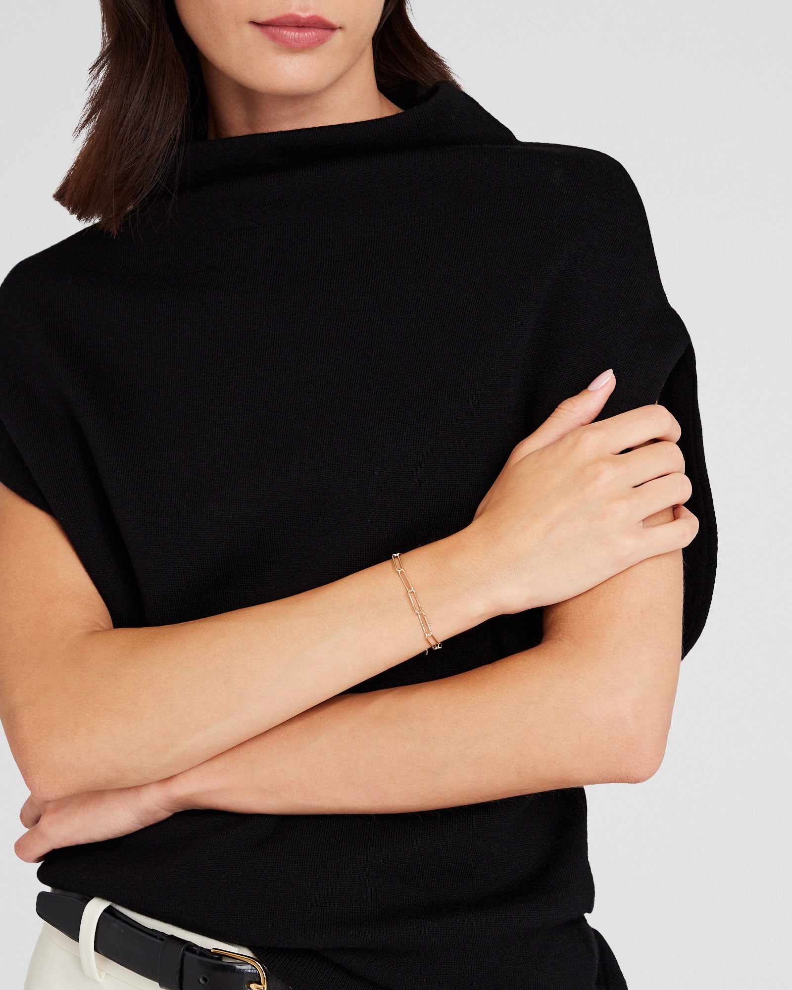 CLUB MONACO - Paperclip Bracelet - Gold
