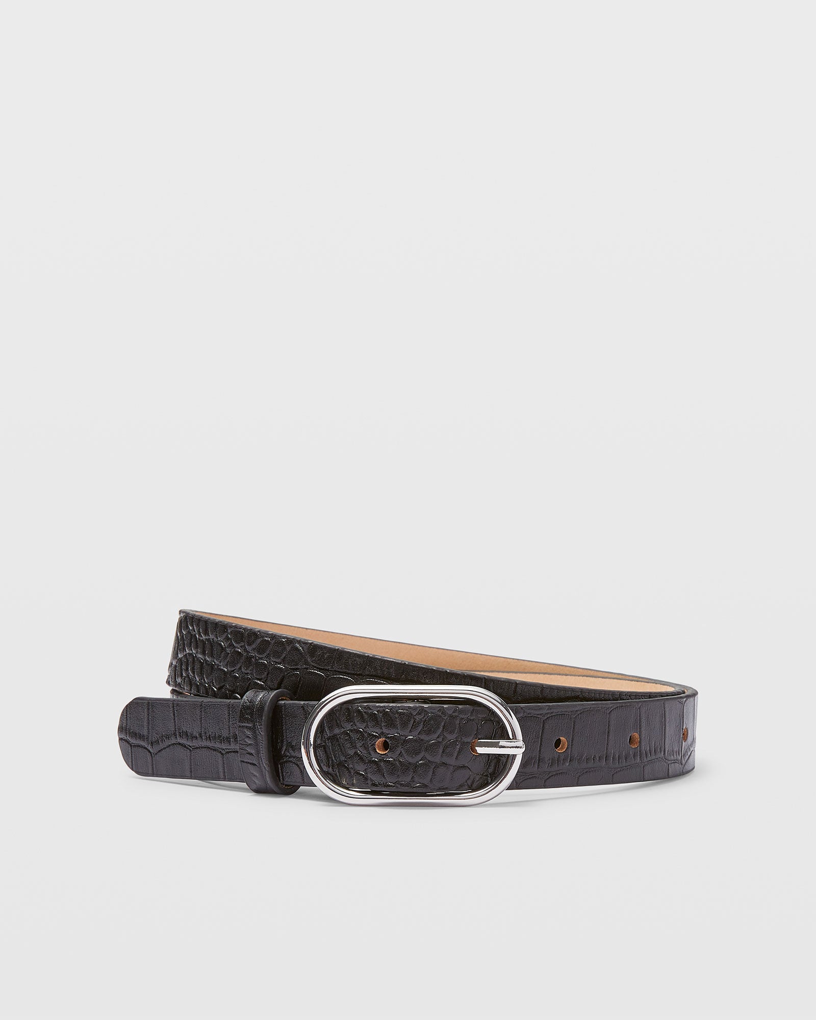 CLUB MONACO - Trouser Leather Belt - Black