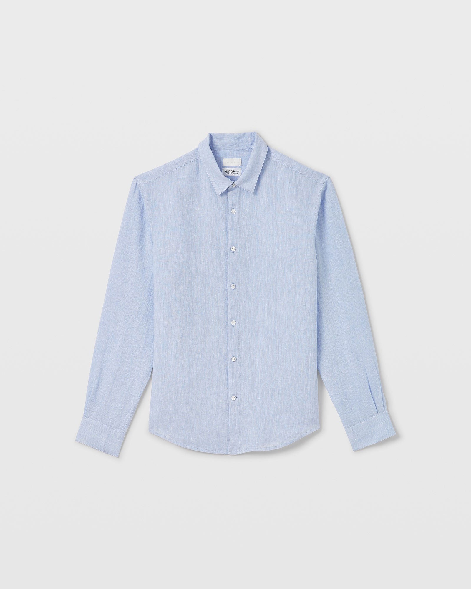 CLUB MONACO - Chemise en lin Carlo Basetti - Bleu