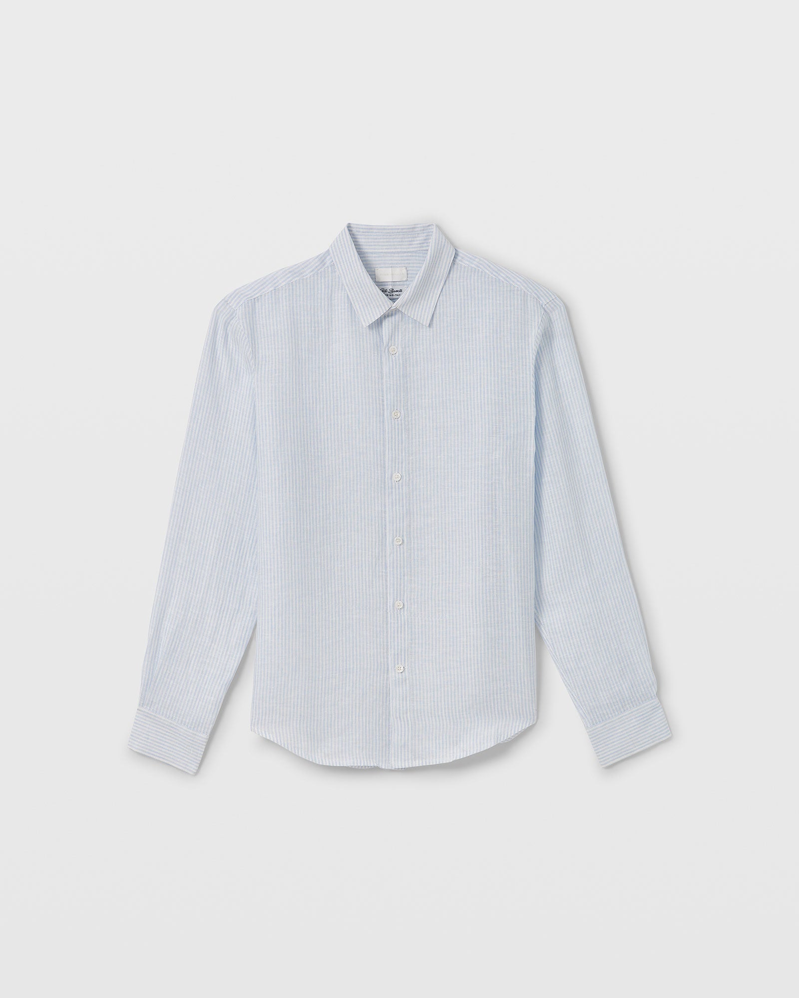 CLUB MONACO - Chemise à rayures lin Carlo Basetti - Rayure Bleue