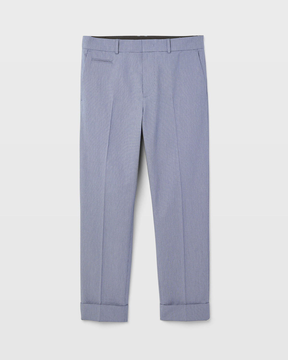 Club Monaco - Drainpipe Textured Pant - Blue Mix