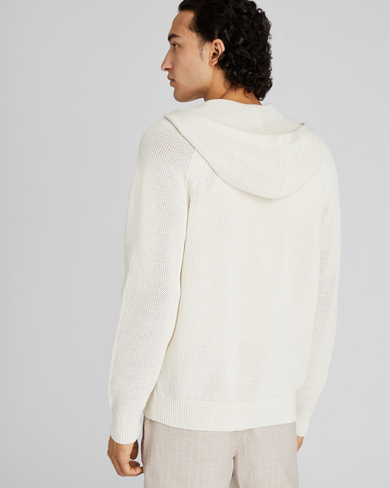 CLUB MONACO - Beach Hoodie - Khaki Mix
