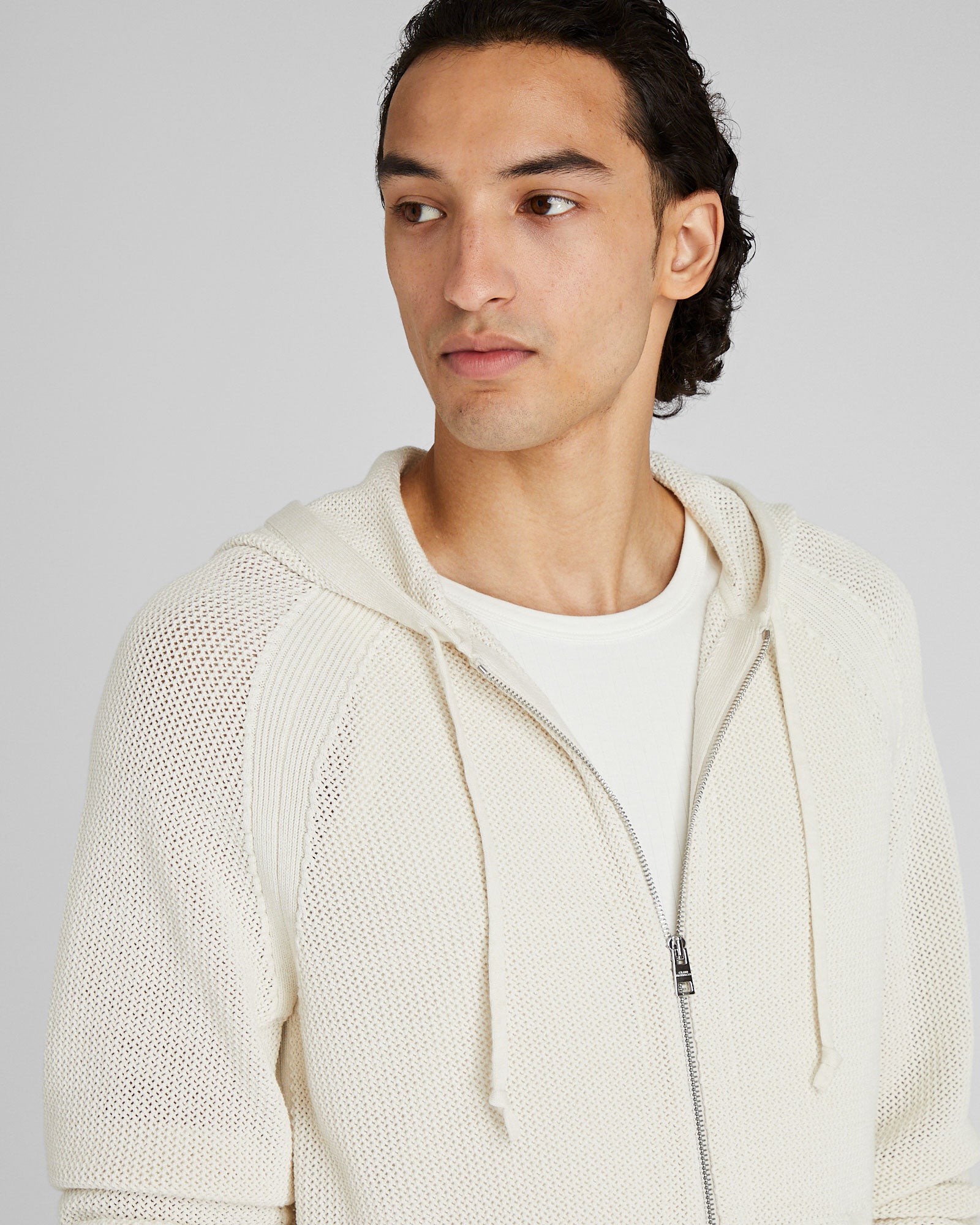 CLUB MONACO - Beach Hoodie - Khaki Mix
