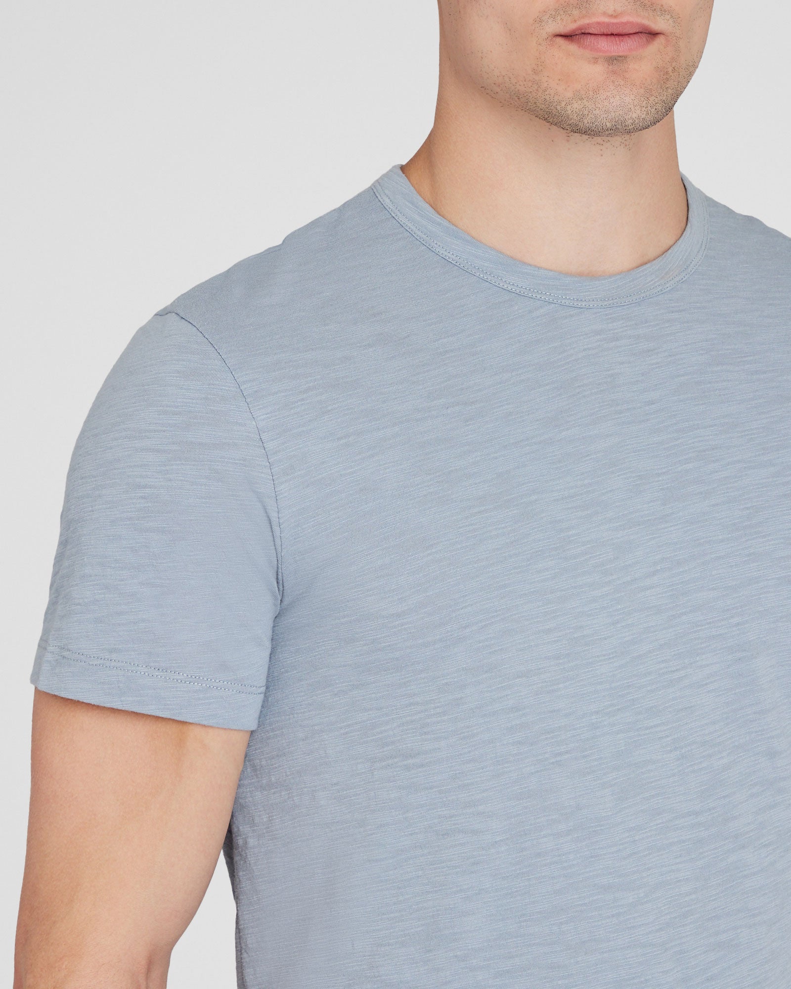 CLUB MONACO - Slub Tee - Slate Blue