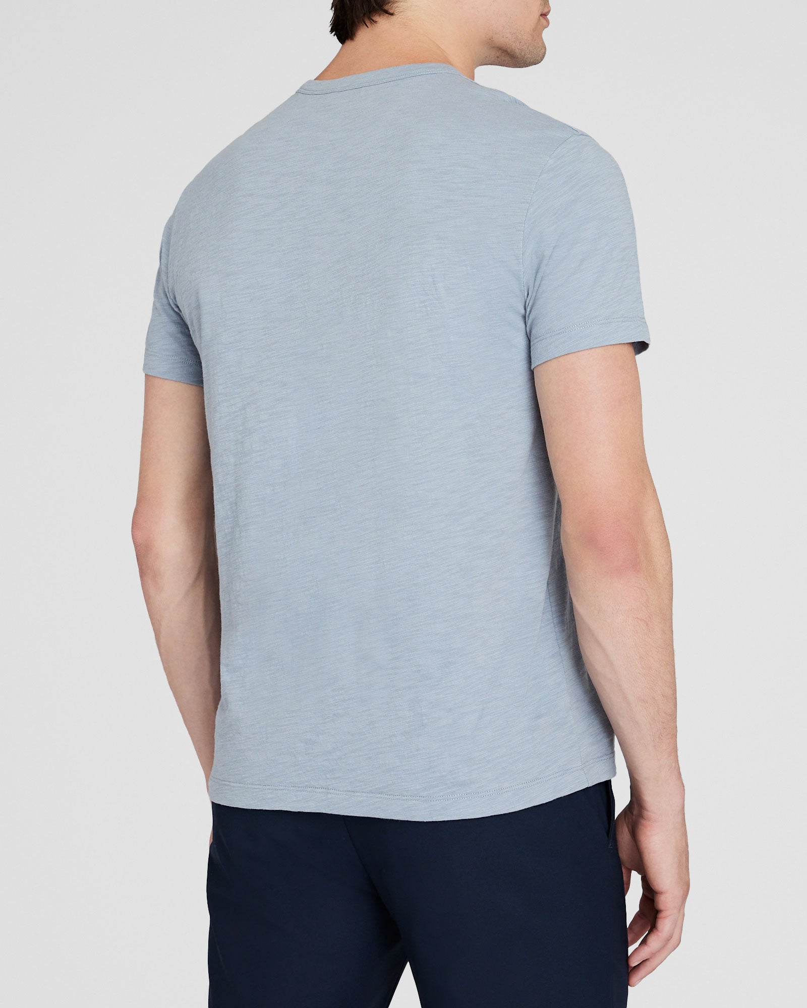 CLUB MONACO - Slub Tee - Slate Blue