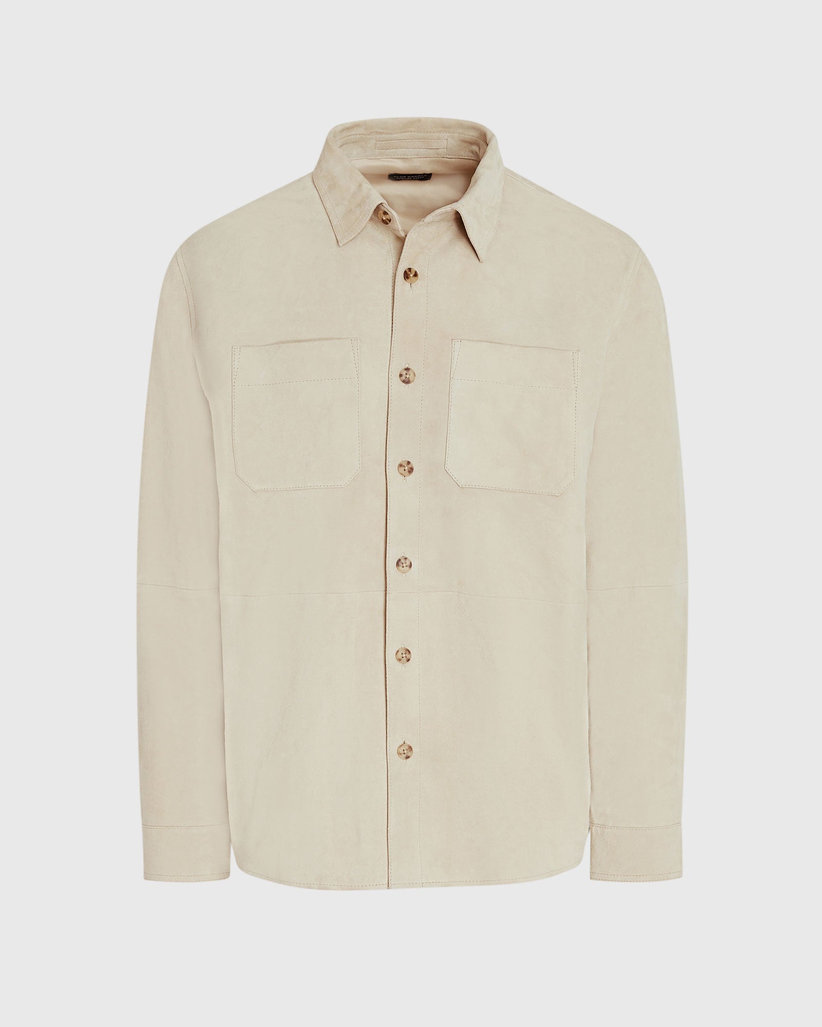 CLUB MONACO - Veste chemise en daim - Beige
