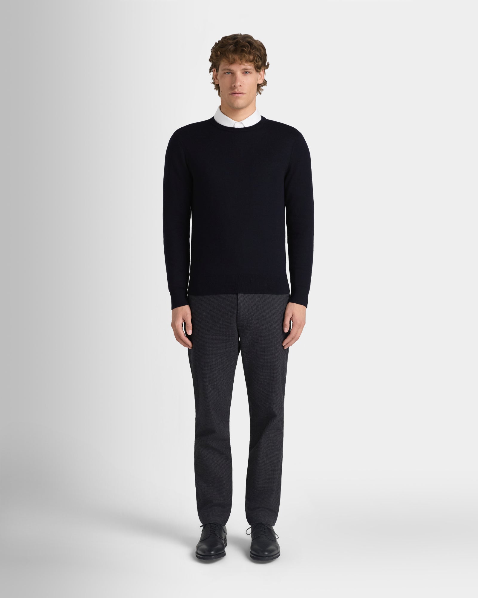 Club Monaco Corp, CA - Merino Crew - Navy