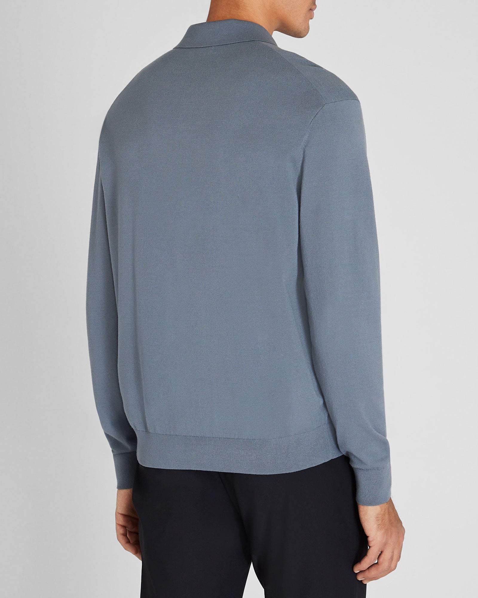 CLUB MONACO - Polo technique à manches longues - Verre De Mer