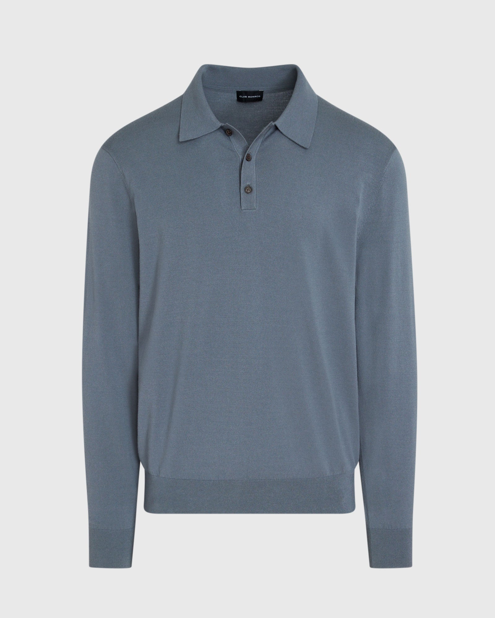 CLUB MONACO - Polo technique à manches longues - Verre De Mer