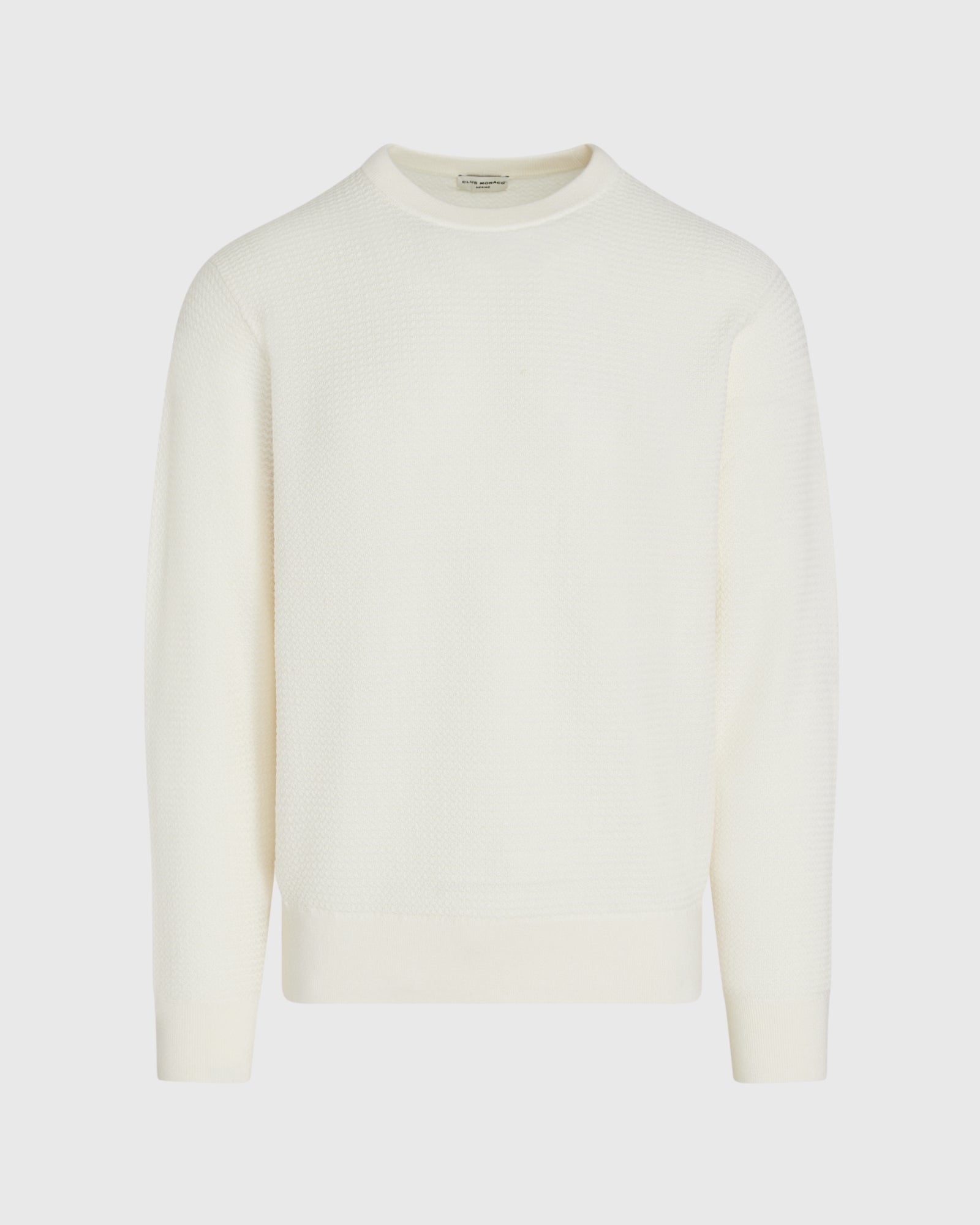CLUB MONACO - Long-Sleeve Refined Wool Sweater - Off White