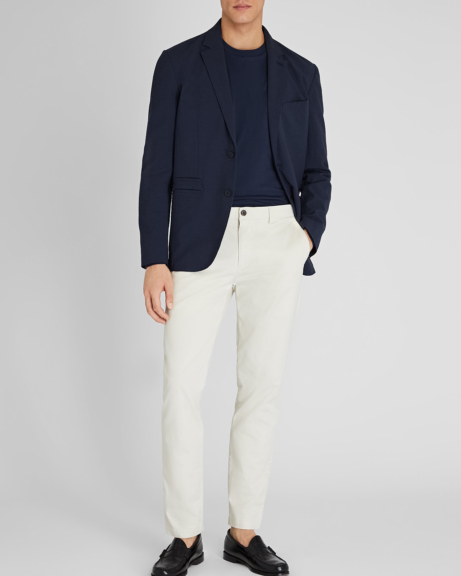 CLUB MONACO - Long-Sleeve Refined Tee - True Navy