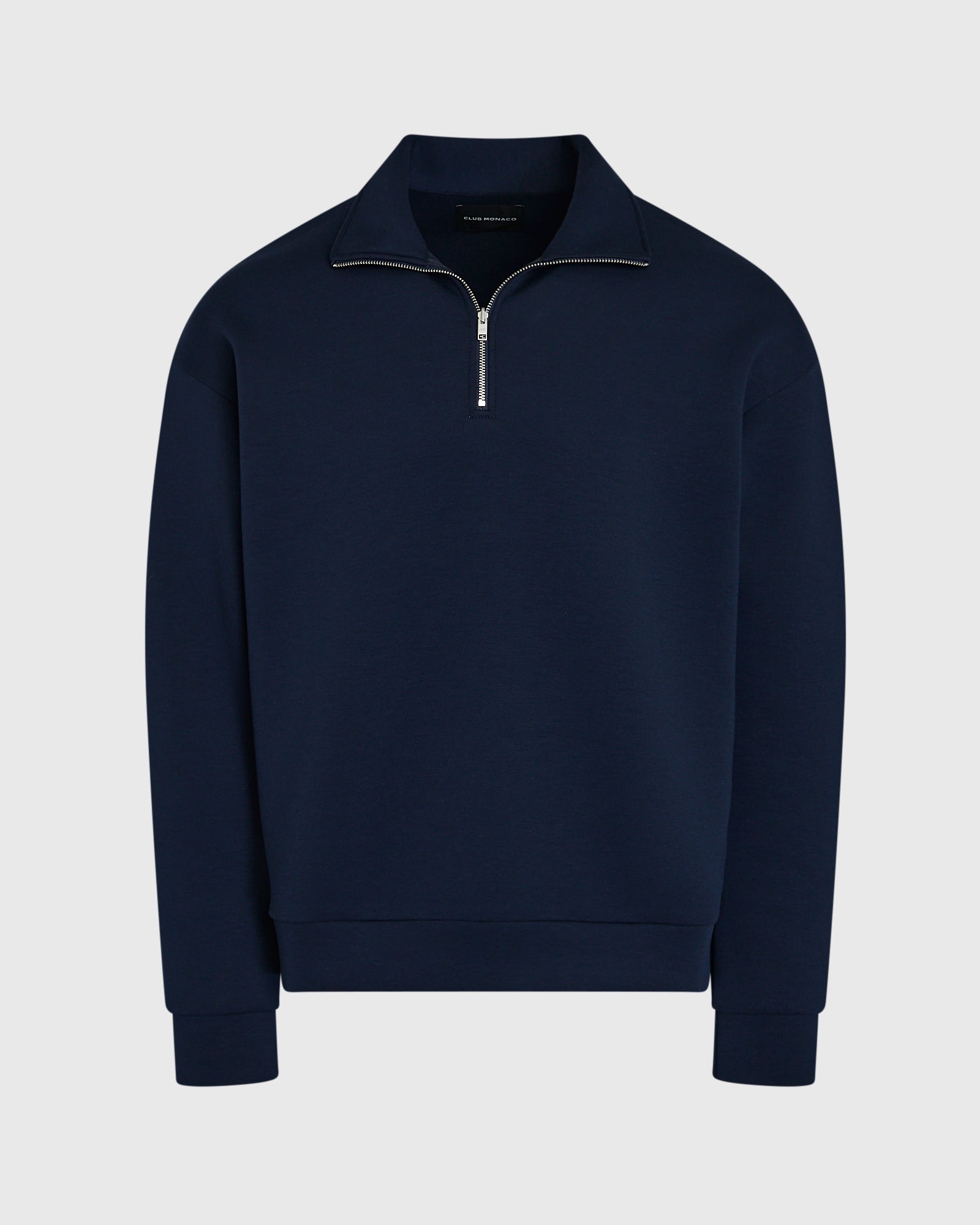 CLUB MONACO - Scuba Lounge Half-Zip Sweatshirt - True Navy
