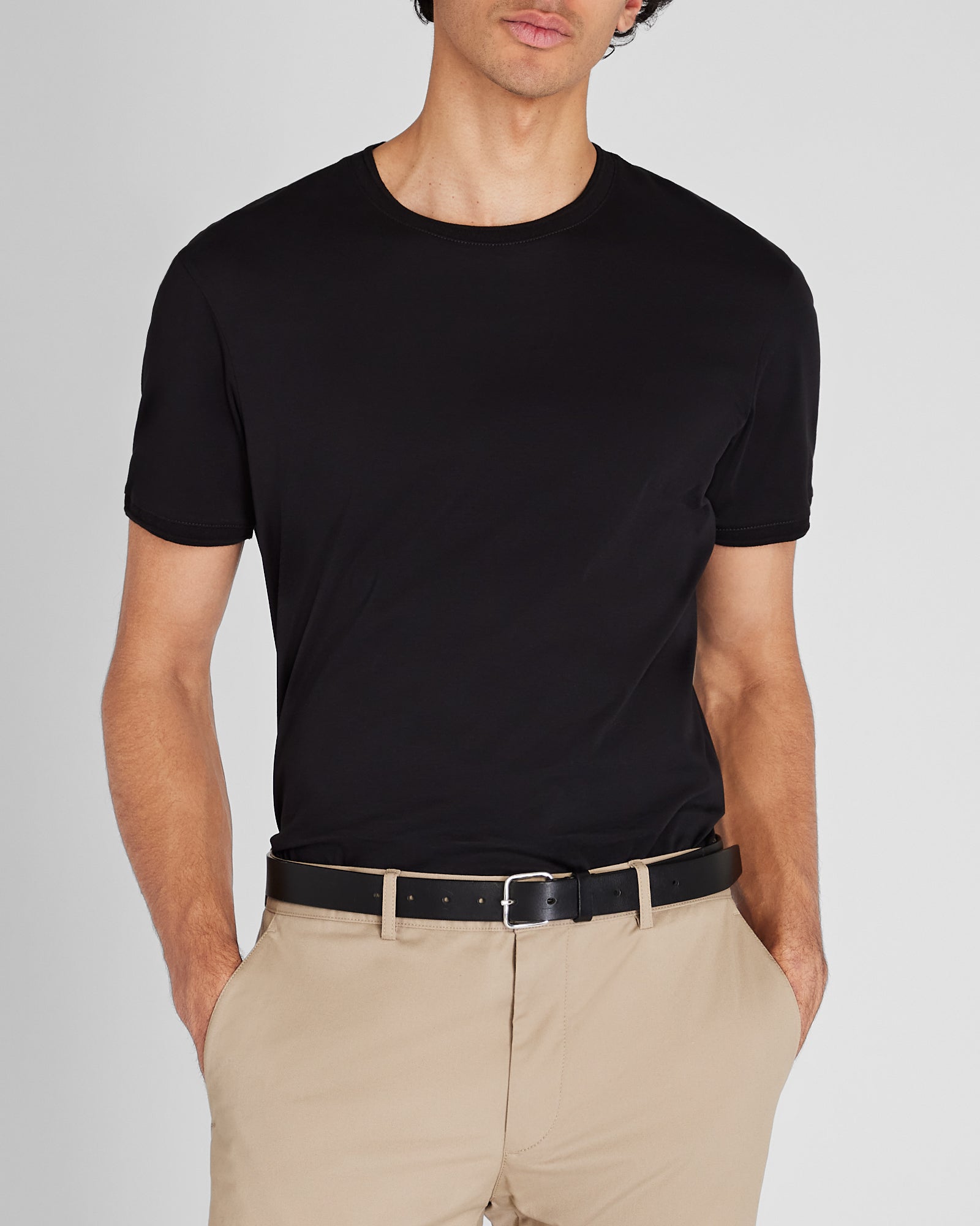 CLUB MONACO - Short-Sleeve Refined Tee - Black