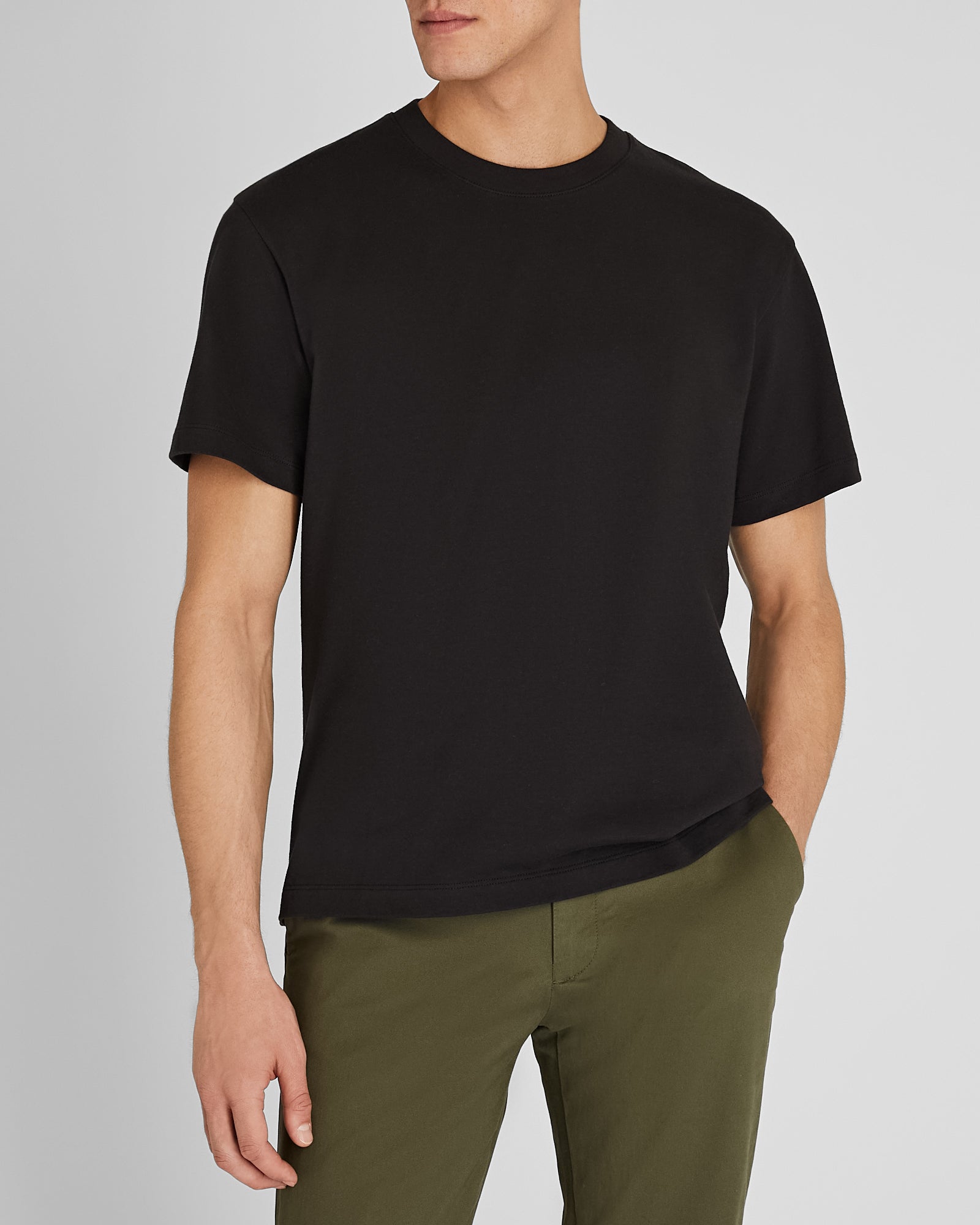 CLUB MONACO - Short-Sleeve Relaxed Tee - Black