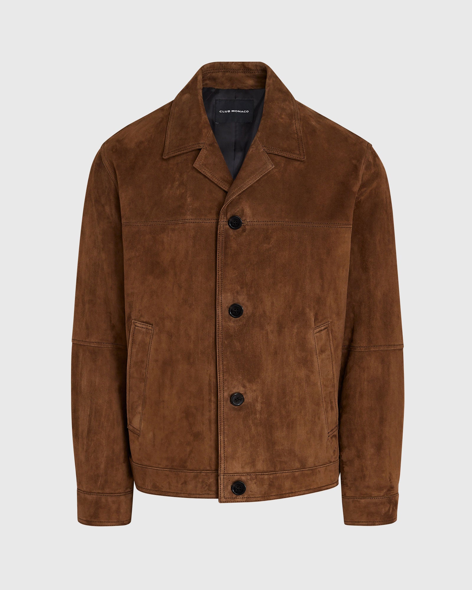 CLUB MONACO - Capsule Suede Jacket - Brown
