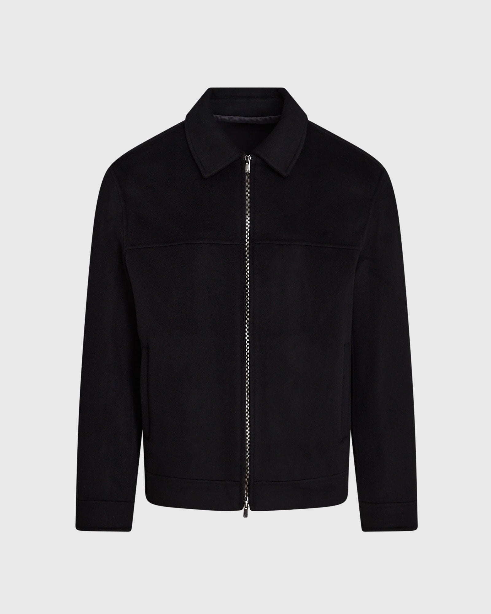 CLUB MONACO - Capsule Cashmere Blend Zip Jacket - Black