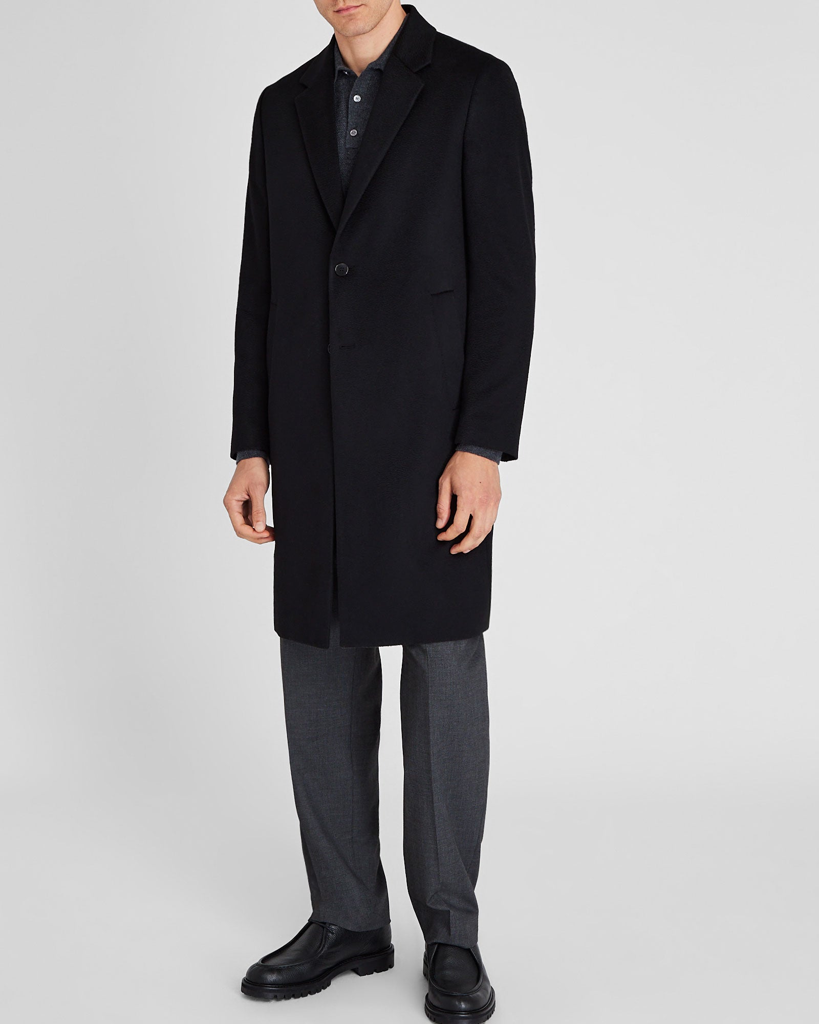 CLUB MONACO - Capsule Cashmere Coat - Black
