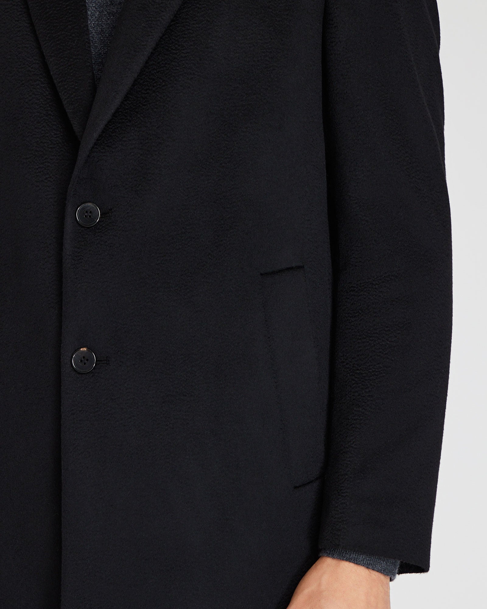 CLUB MONACO - Capsule Cashmere Coat - Black
