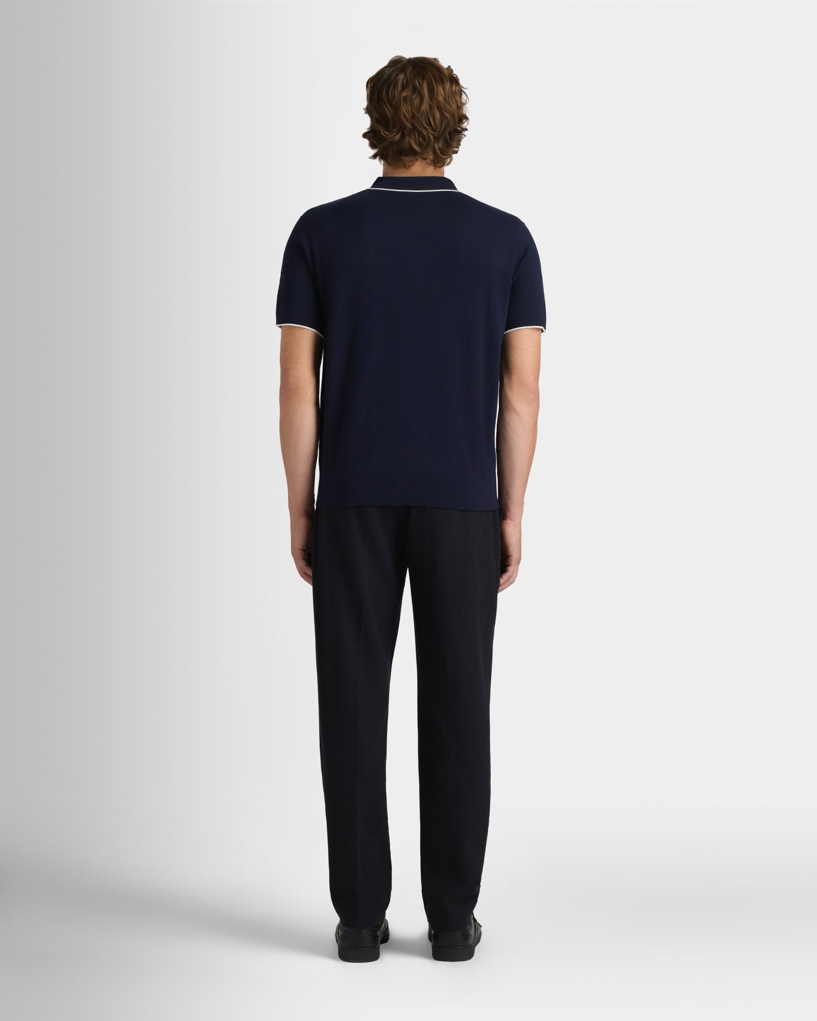 Club Monaco Corp, CA - Short-Sleeve Tech Polo - Navy