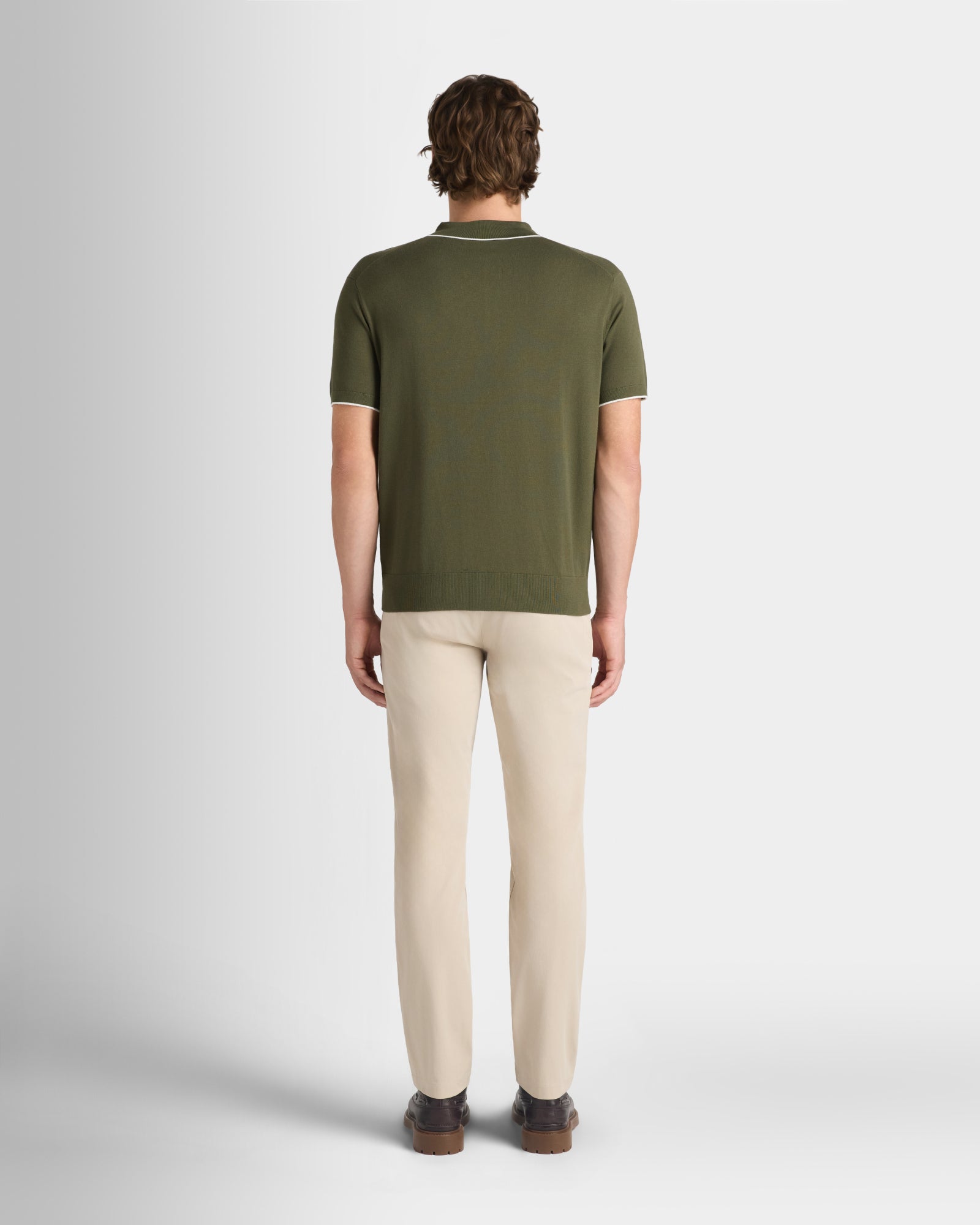 Club Monaco Corp, CA - Short-Sleeve Tech Polo - Olive