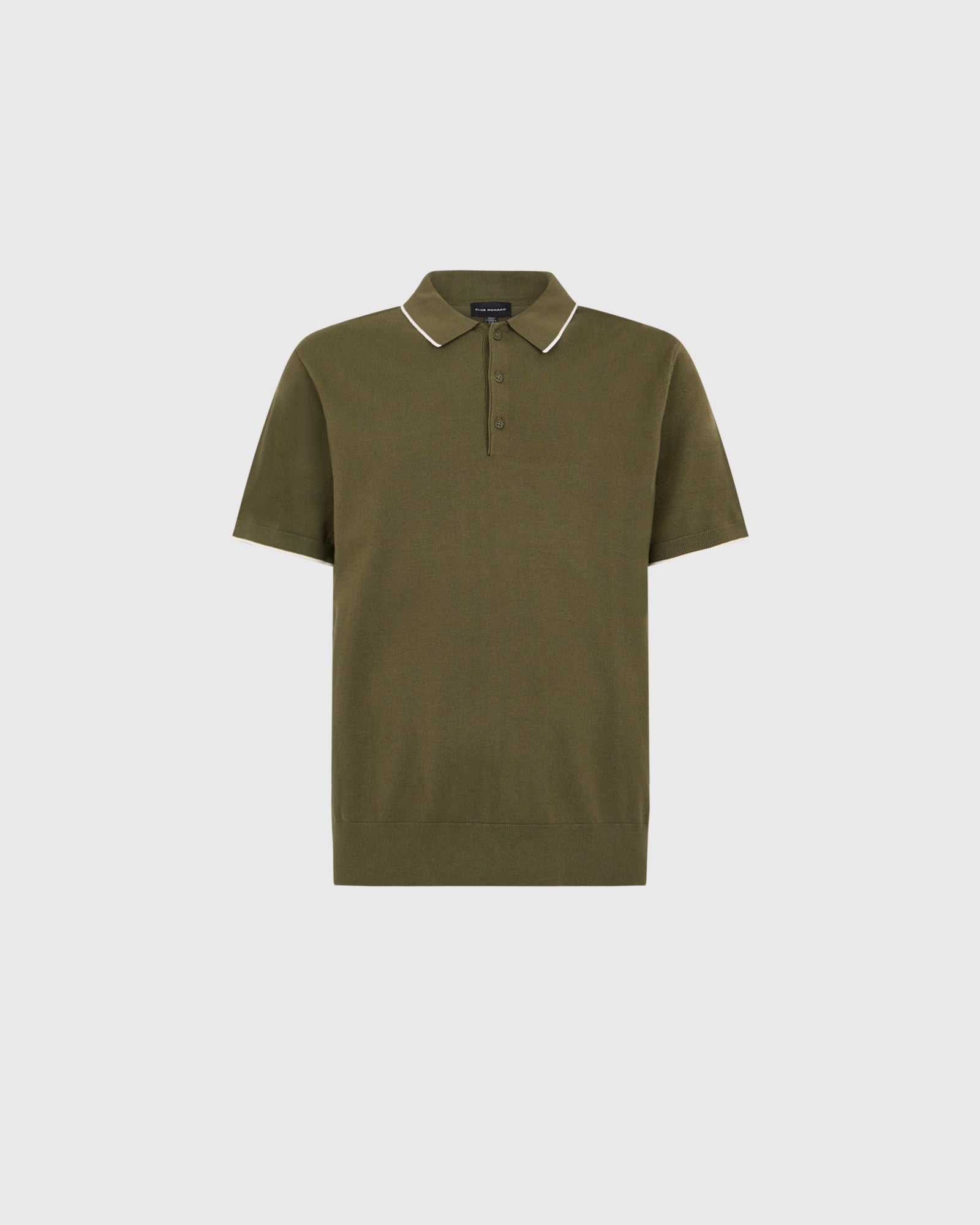 Club Monaco Corp, CA - Short-Sleeve Tech Polo - Olive