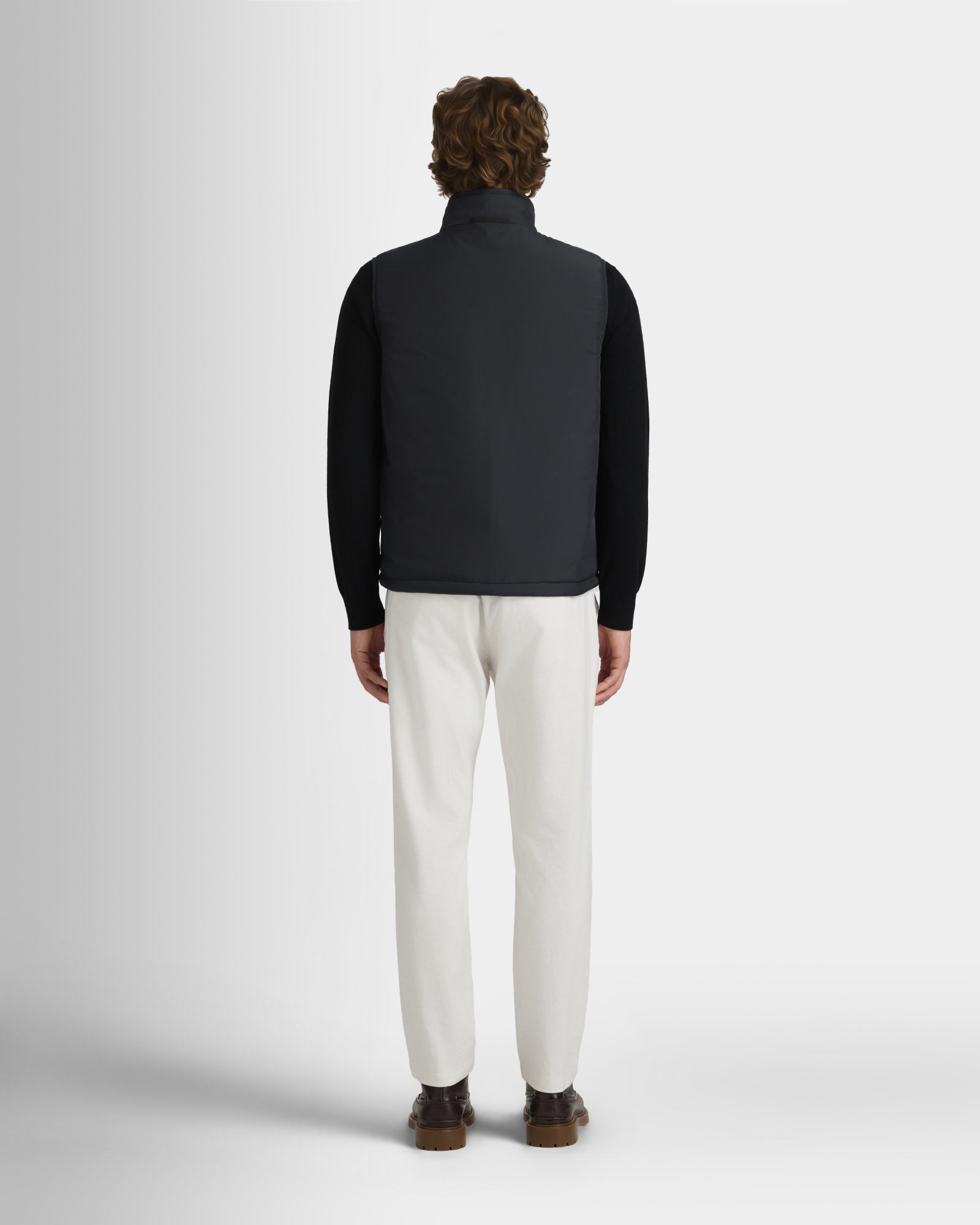 Club Monaco Corp, CA - Nylon Puffer Vest - Black