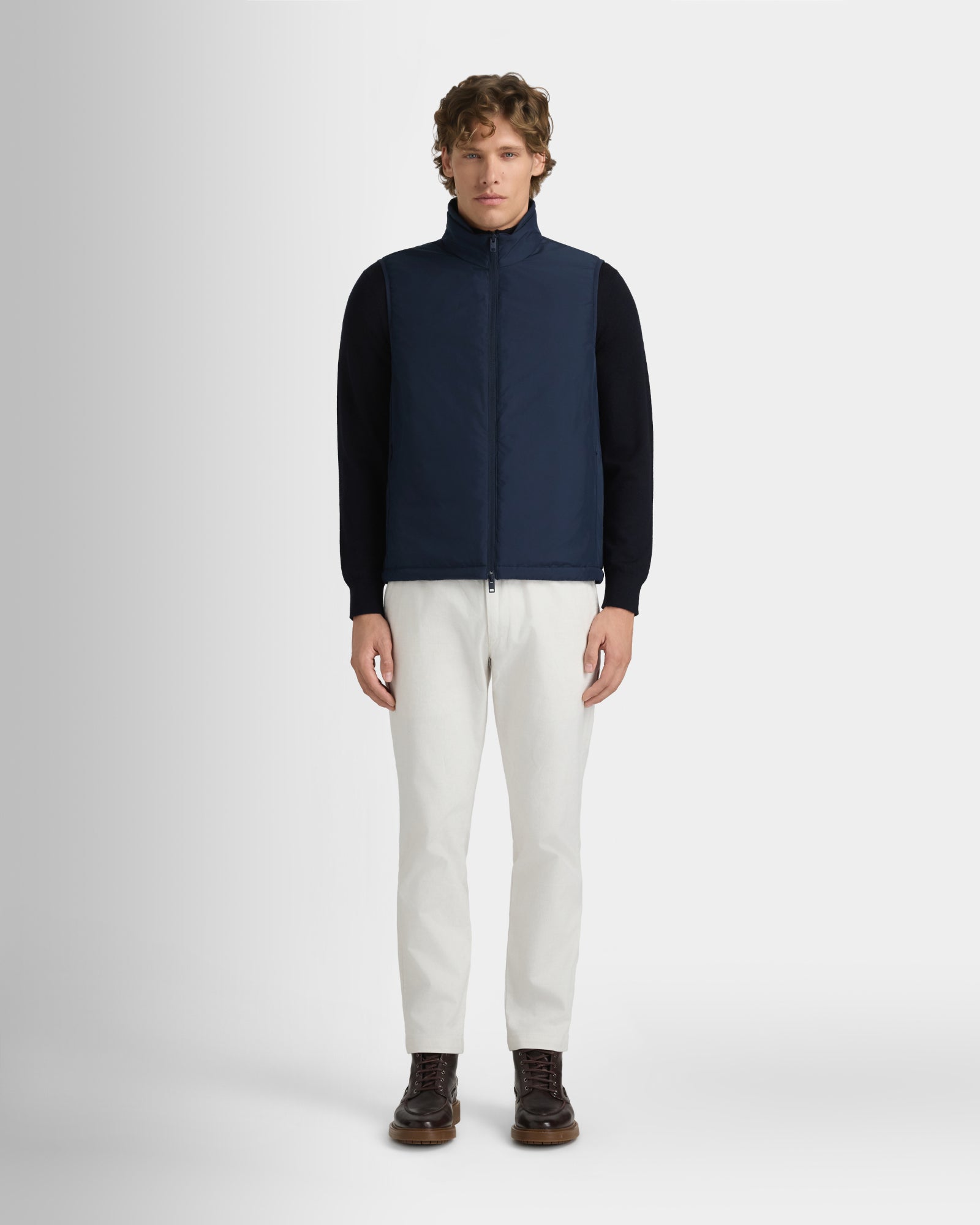 Club Monaco Corp, CA - Nylon Puffer Vest - Navy