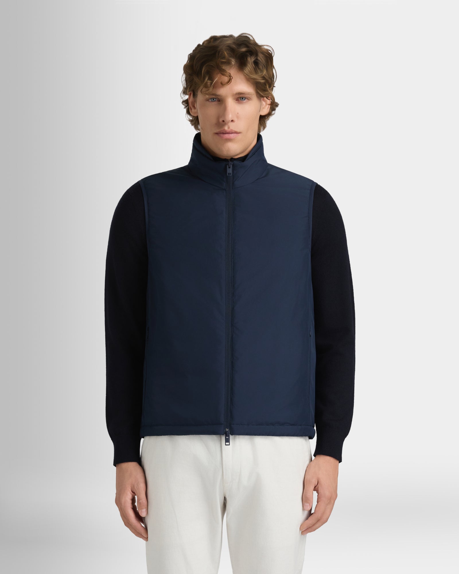 Club Monaco Corp, CA - Nylon Puffer Vest - Navy