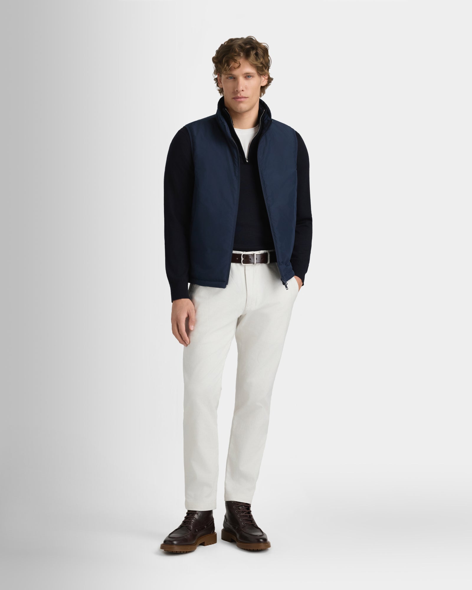 Club Monaco Corp, CA - Nylon Puffer Vest - Navy