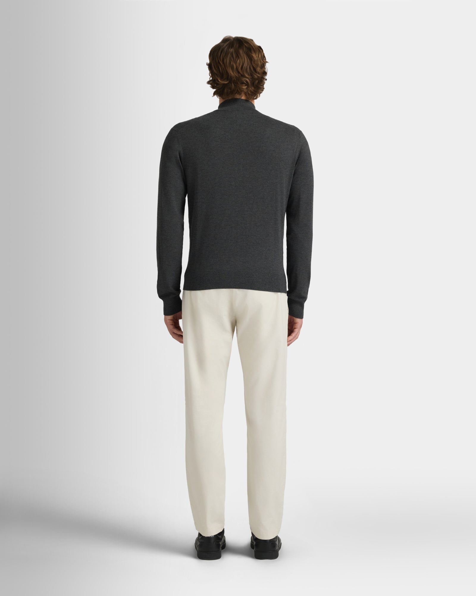 Club Monaco - Tech Full Zip Sweater - Charcoal