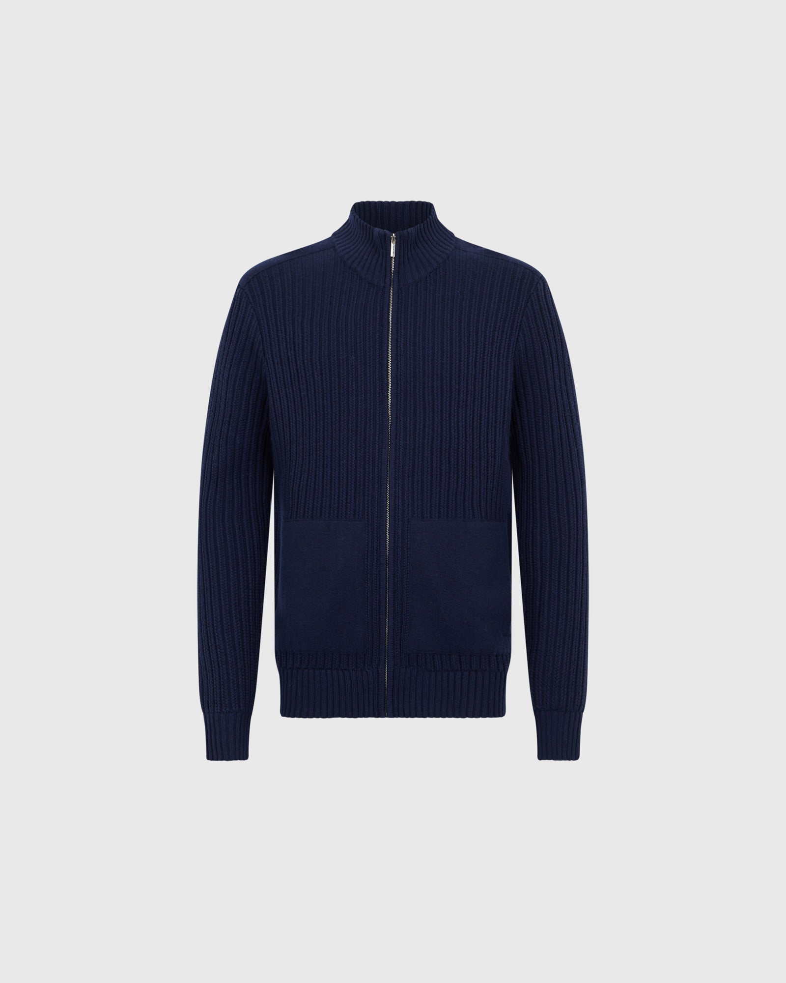Club Monaco - Stitch Zip Cardigan - Navy