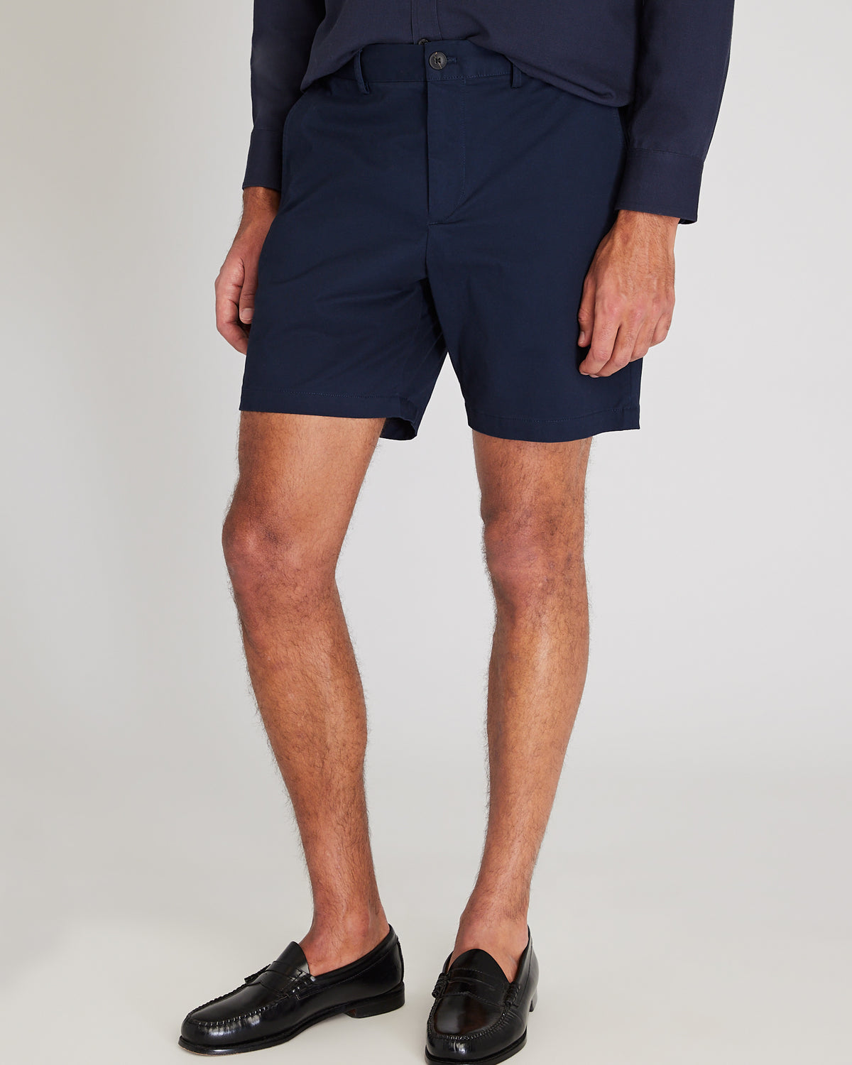 Men's Dark Navy Baxter 7-Inch Shorts | Club Monaco US