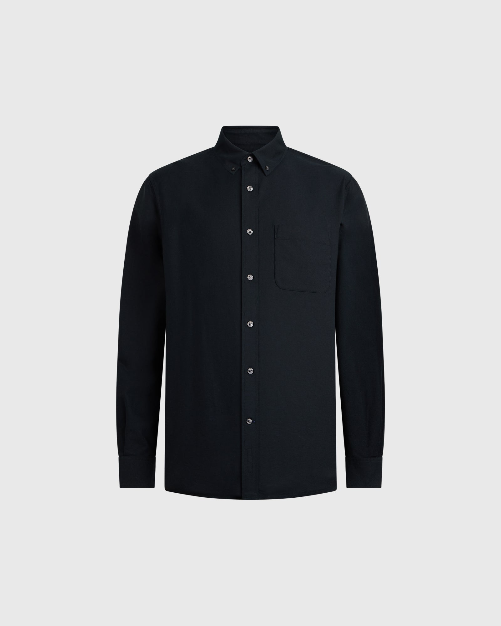 Essentials Regular-fit Long-sleeve Oxford Shirt Heren – 1-Pack, Klassiek Overhemd