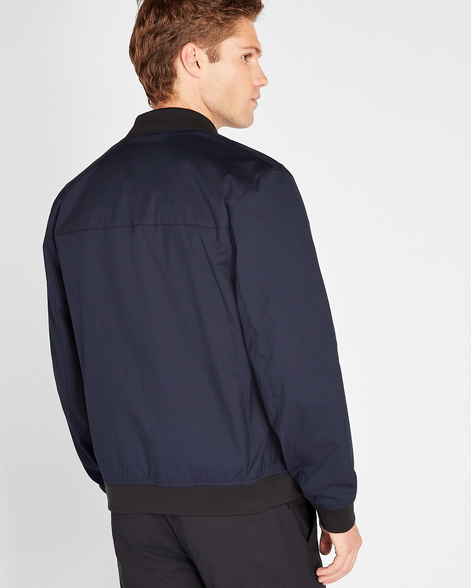 CLUB MONACO - Blouson aviateur soigné - Marine