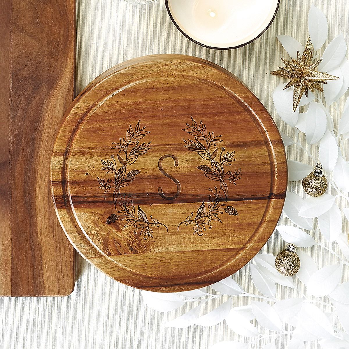 CLUB MONACO - Personalized Acacia Cheese Board Set - 