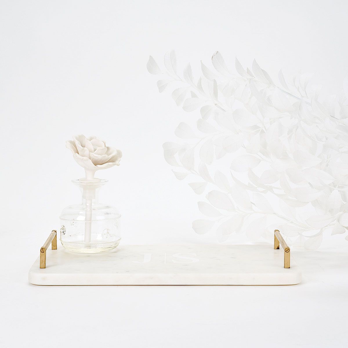 CLUB MONACO - Andria Marble Monogrammed Serving Tray - 