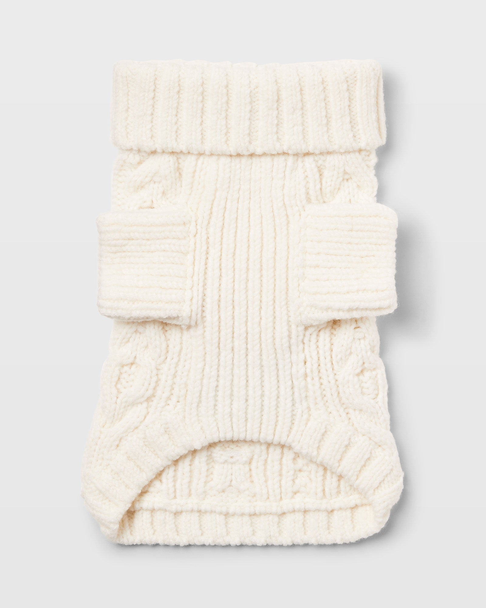 CLUB MONACO - Cable Knit Dog Sweater - Ivory